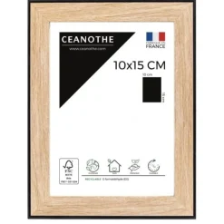 Cadre rectangulaire 10x15 cm newton noir