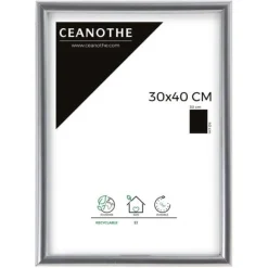Cadre rectangulaire Gallery 30x40 cm argent