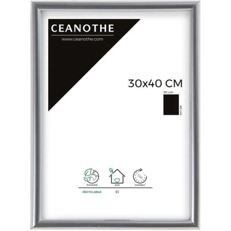 Cadre rectangulaire Gallery 30x40 cm argent