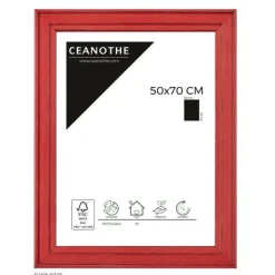 Cadre rectangulaire 50x70 cm Belle-Île rouge