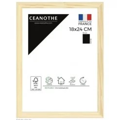Cadre rectangulaire 18x24 cm Circée bois