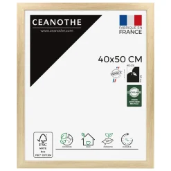 Cadre rectangulaire 40x50 cm Eternel bois naturel