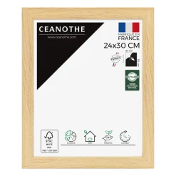 Cadre rectangulaire 24x30 cm Eternel bois naturel