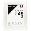 Cadre rectangulaire 40x50 cm Milan blanc