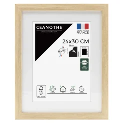 Cadre rectangulaire 24x30 cm Milan bois