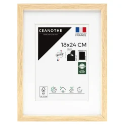 Cadre rectangulaire 18x24 cm Milan bois