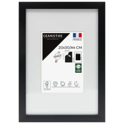 Cadre rectangulaire 20x30 cm Milan noir