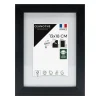 Cadre rectangulaire 13x18 cm Milan noir