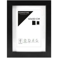 Cadre rectangulaire 40x50 cm Oslo noir