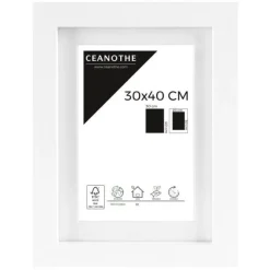 Cadre rectangulaire 30x40 cm Oslo blanc