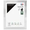 Cadre rectangulaire 15x20 cm Precious couleur acier