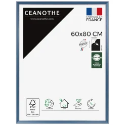 Cadre rectangulaire 60x80 cm Vittoria bleu