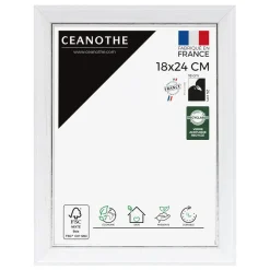 Cadre rectangulaire 18x24 cm Vittoria blanc