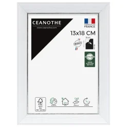 Cadre rectangulaire 13x18 cm Vittoria blanc