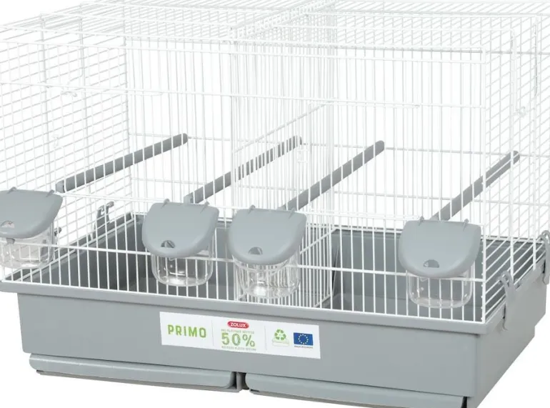 Cage élevage Primo Cati 57 cm blanc/ gris ZOLUX