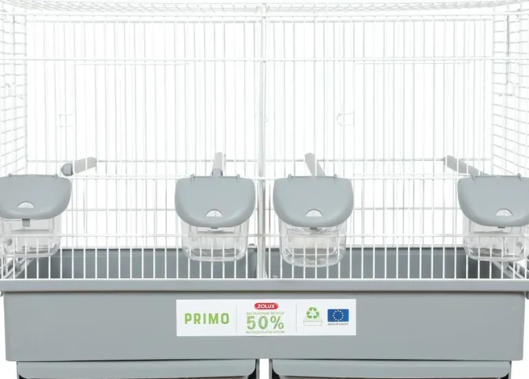 Cage élevage Primo Cati 57 cm blanc/ gris ZOLUX