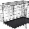 Cage en métal grillagée avec plateau noir XL 105 cm