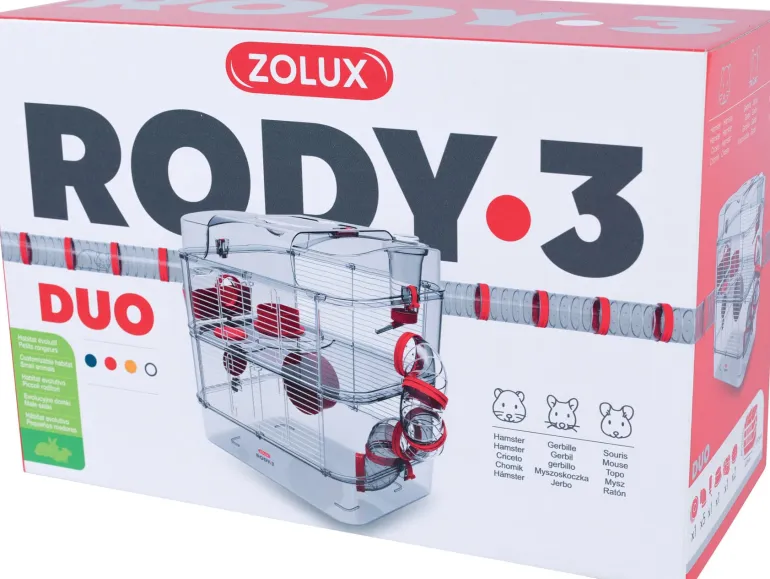 Cage Rody3 duo - 41 x 27 x 40,5 cm - Grenadine ZOLUX