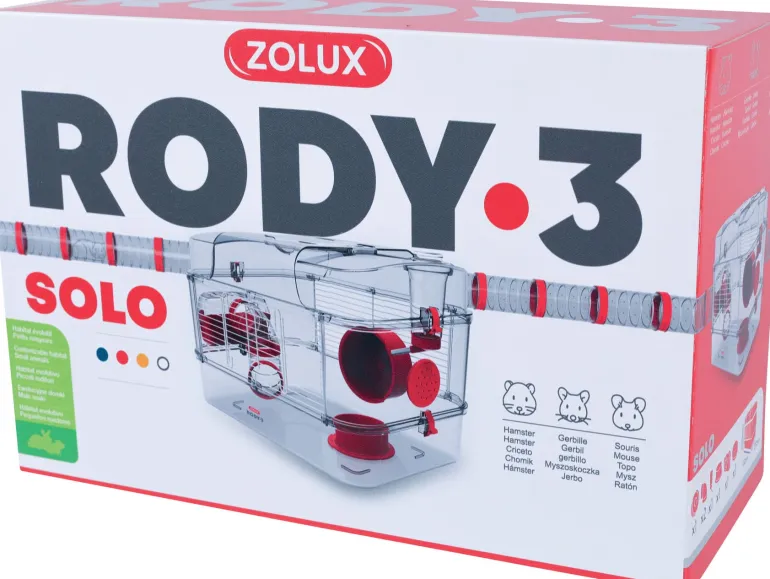 Cage Rody3 Solo 41x27x28 cm Grenadine ZOLUX