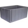 Caisse gerbable pleine d'ensilage 63L gris