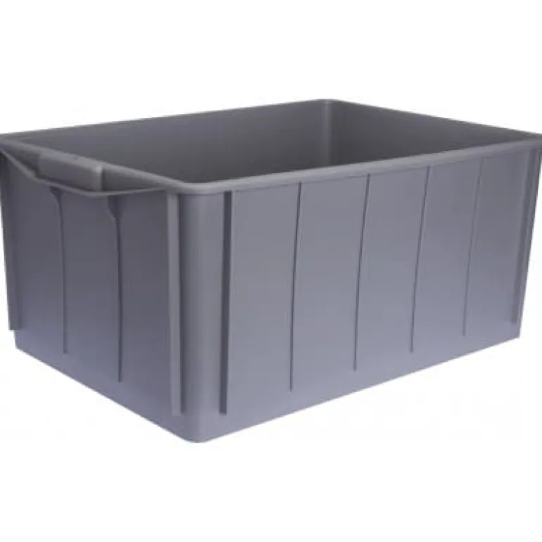 Caisse gerbable pleine d'ensilage 63L gris