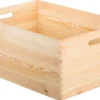 Caisse sans couvercle en bois empilable 23x60x40 cm
