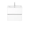 Caisson Atos 60 cm blanc 2 tiroirs suspendu AURLANE