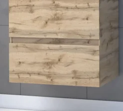 Caisson seul 60 cm 2 tiroirs à suspendre décor chêne AURLANE