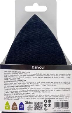 Cale à poncer d'angle Multi 93x135mm Velcro TIVOLY
