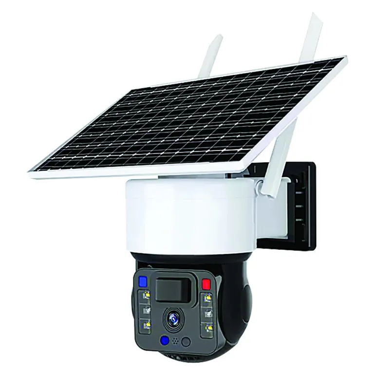 Caméra dôme 4G avec panneau solaire