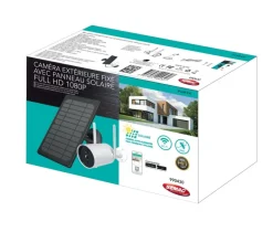 Caméra intérieur/extérieur avec panneau solaire Full HD