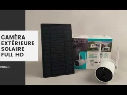 Caméra intérieur/extérieur avec panneau solaire Full HD