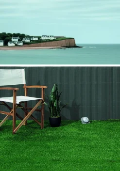 Canisse PVC double face 19 mm anthracite 1,5x5 m NORTENE