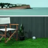 Canisse PVC double face 19 mm anthracite 2x5 m NORTENE