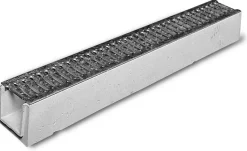 Caniveau béton DRAINECO 100 1 ml + grille passerelle