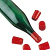 50 capsules en PVC rétractable rouge