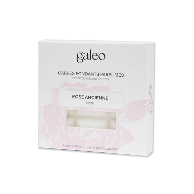 Carrés fondants parfumés rose ancienne GALEO