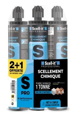 Cartouche de résine polyester 280 ml (2+1 offert)