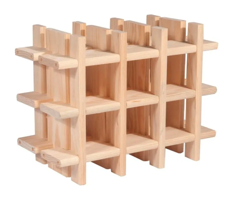 Casier porte bouteilles en bois