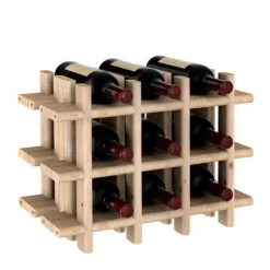 Casier porte bouteilles en bois