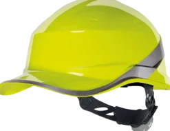Casque de chantier ajustable Diamond V jaune