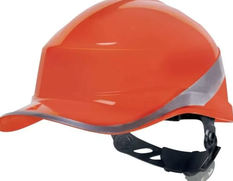 Casque de chantier ajustable Diamond V orange