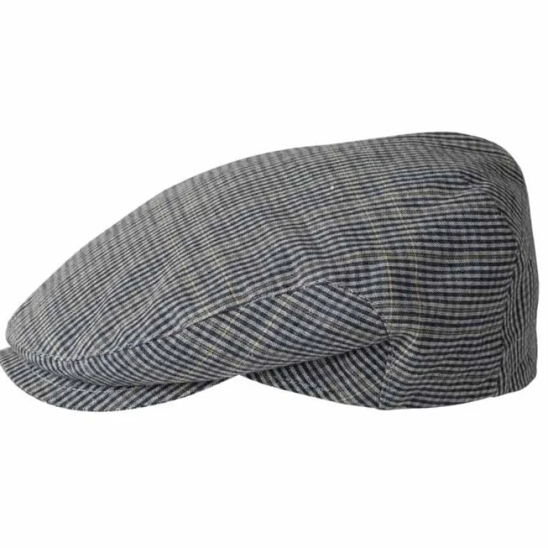 Casquette plate Bradnew D4490 striée marine