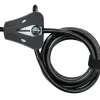 Câble acier tressé à clé 1,8m x Ø5mm 4 clés MASTER LOCK