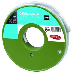 Câble coaxial OPTEX 17PATC blanc - 15m