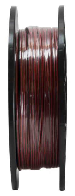 Câble HI-FI 2 conducteurs 0,75 mm² rouge/noir - Vendu au ml