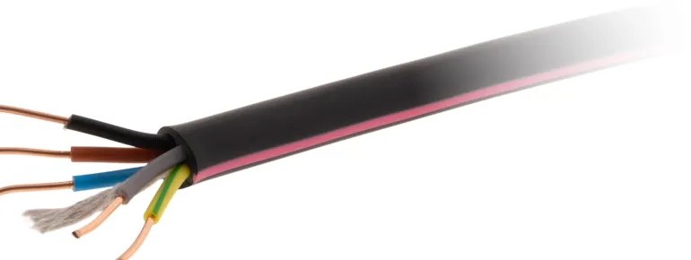 Câble électrique rigide 5G1,5 mm² - Vendu au ml