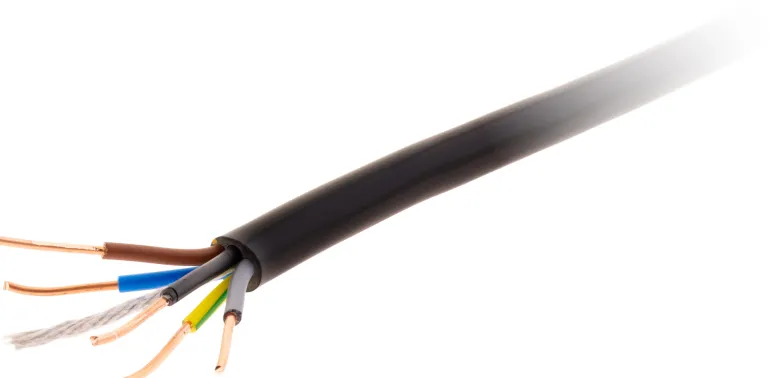 Câble électrique rigide 5G2,5 mm² - Vendu au ml