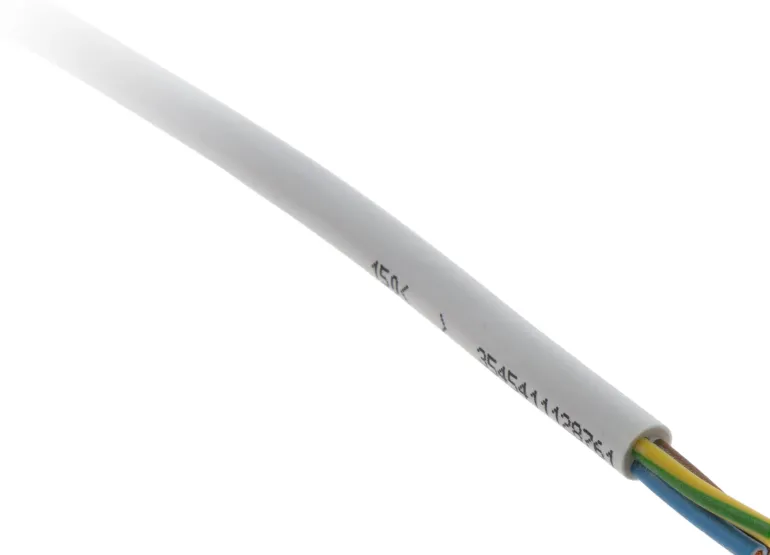 Câble électrique souple 3G1 mm² blanc - Vendu au ml