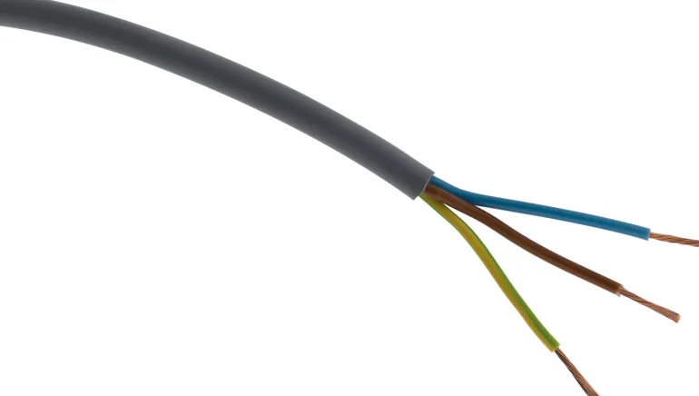 Câble électrique souple 3G1,5 mm² gris - Vendu au ml